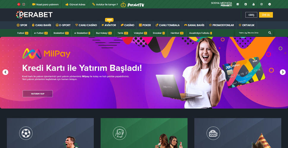 Perabet online bahis sitesi